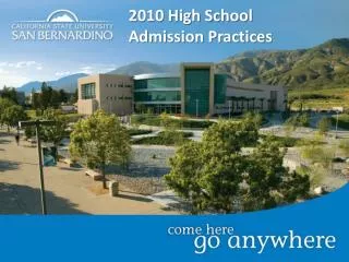 2010 High School Admission Practices