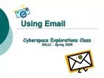 Using Email - slide 1