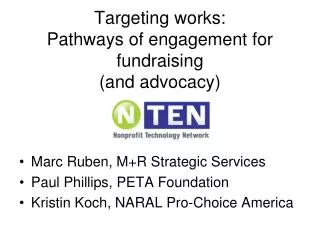 Targeting works: Pathways of engagement for fundraising (and advocacy)