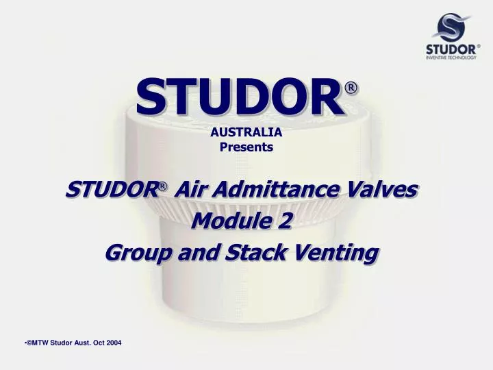 studor australia presents