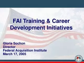 FAI Training &amp; Career Development Initiatives