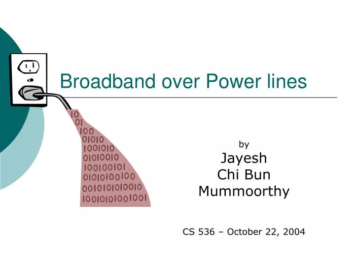 broadband over power lines