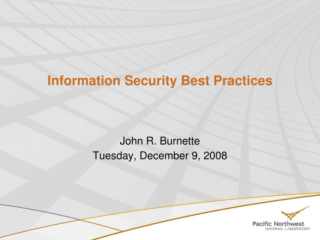 PPT - Information Security Best Practices PowerPoint Presentation, free ...