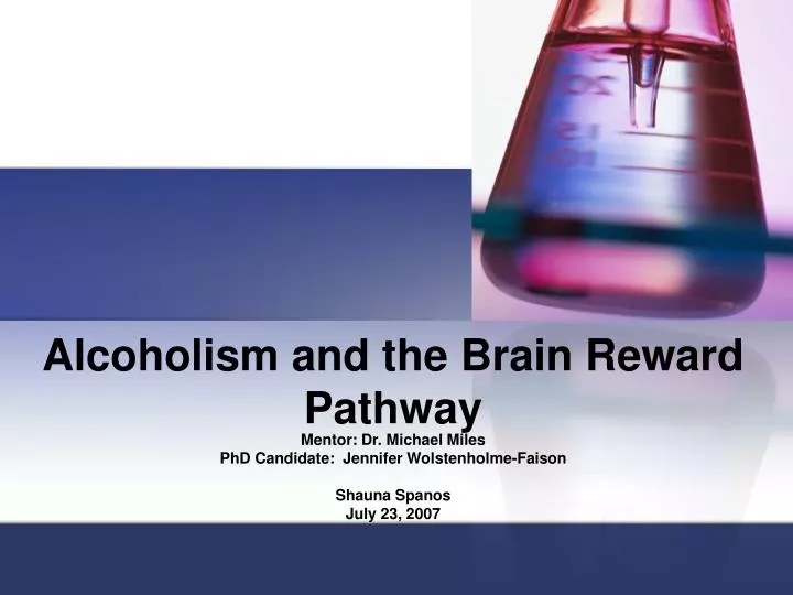 alcoholism and the brain reward pathway