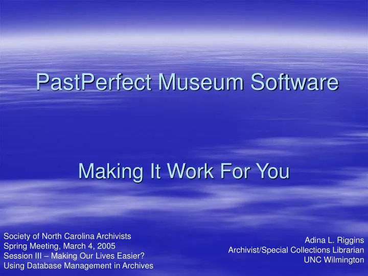 pastperfect museum software