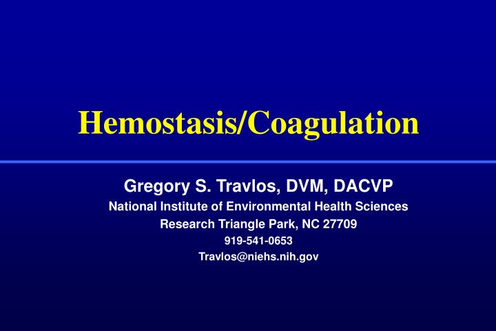 hemostasis coagulation