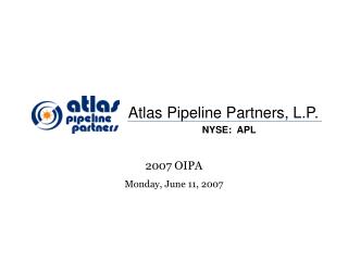 Atlas Pipeline Partners, L.P. NYSE: APL