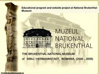 Educational program and website project at National Brukenthal Museum
