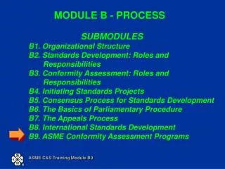 MODULE B - PROCESS