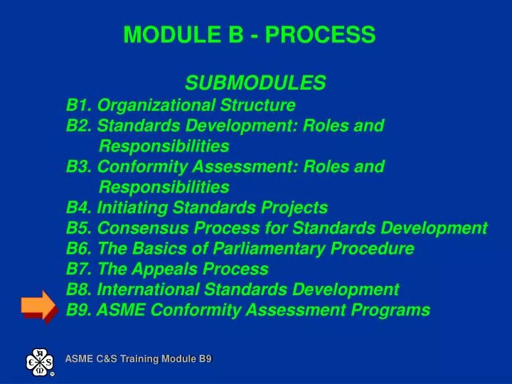 module b process