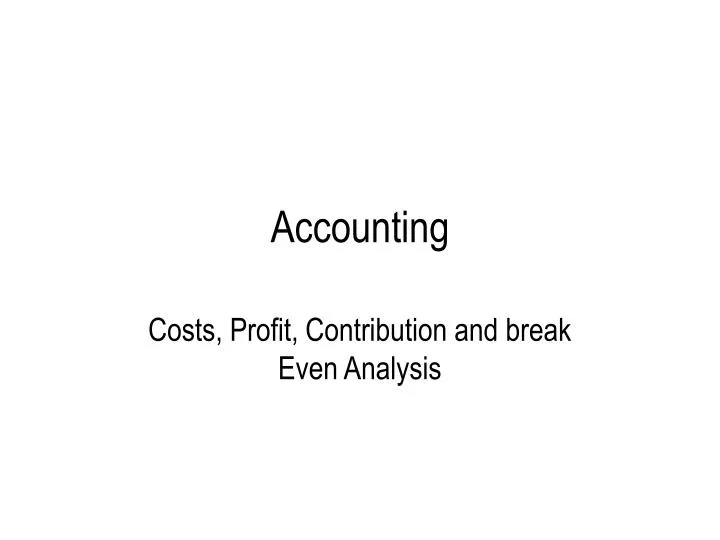 accounting