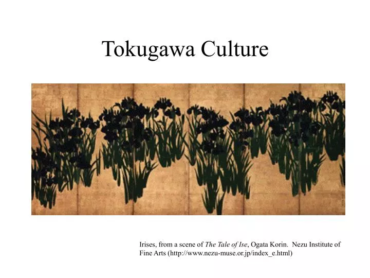 tokugawa culture