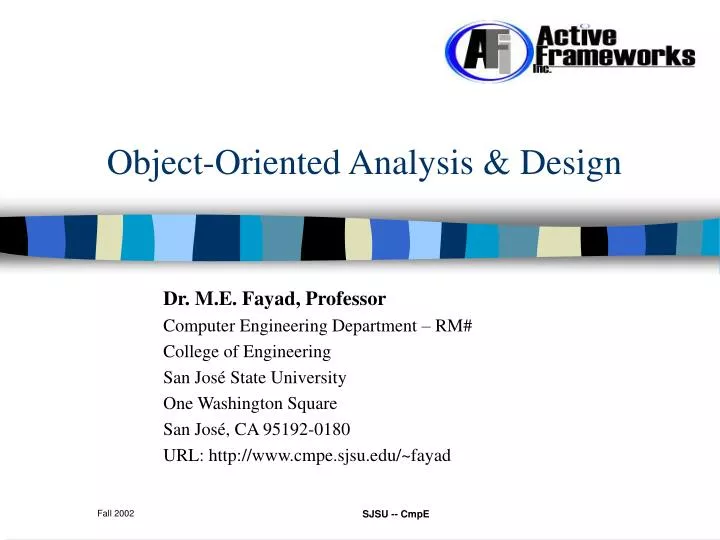 object oriented analysis design