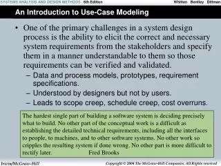 An Introduction to Use-Case Modeling