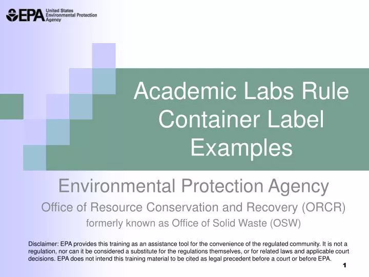 academic labs rule container label examples