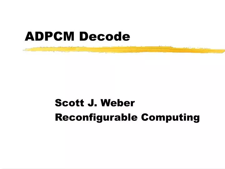 adpcm decode