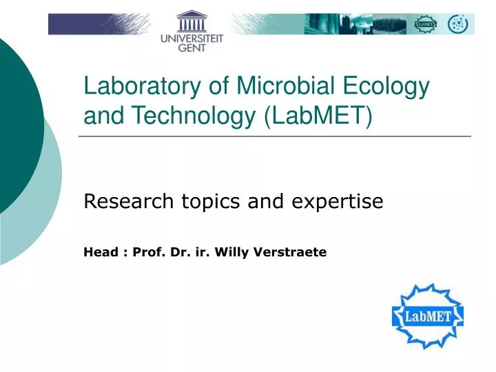 laboratory of microbial ecology and technology labmet