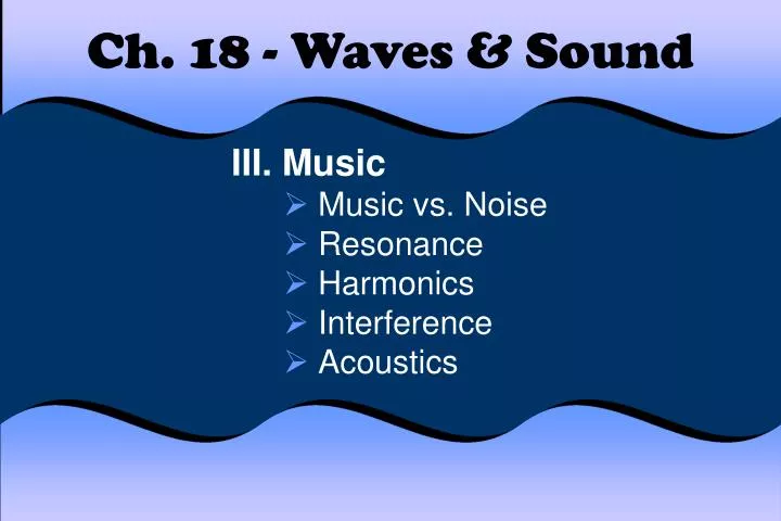ch 18 waves sound