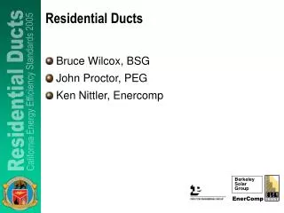 Residential Ducts