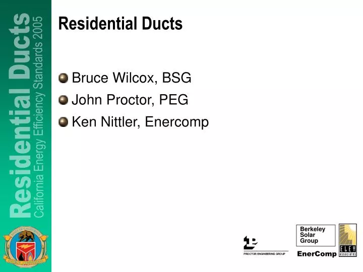 residential ducts