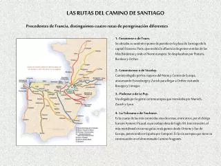 Rutas del Camino de Santiago