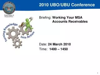 Briefing: Working Your MSA 	Accounts Receivables