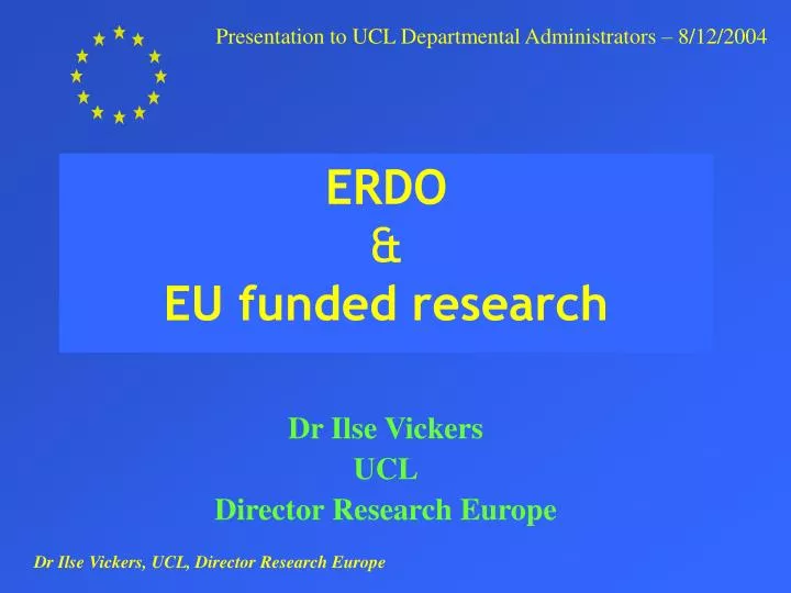 erdo eu funded research