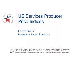 US Services Producer Price Indices