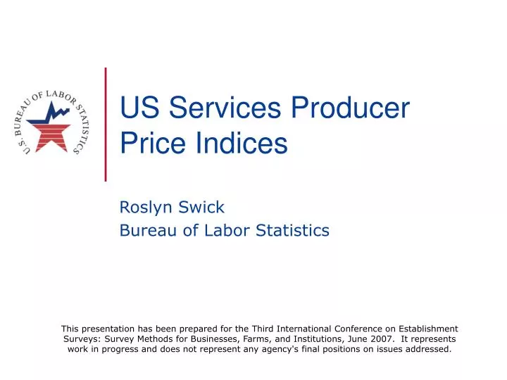 us services producer price indices