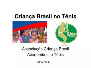 Criança Brasil no Tênis