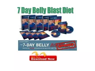 7 Day Belly Blast Diet review