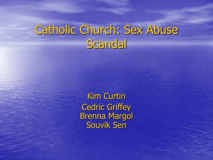 catholic church sex abuse scandal