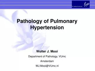 Pathology of Pulmonary Hypertension