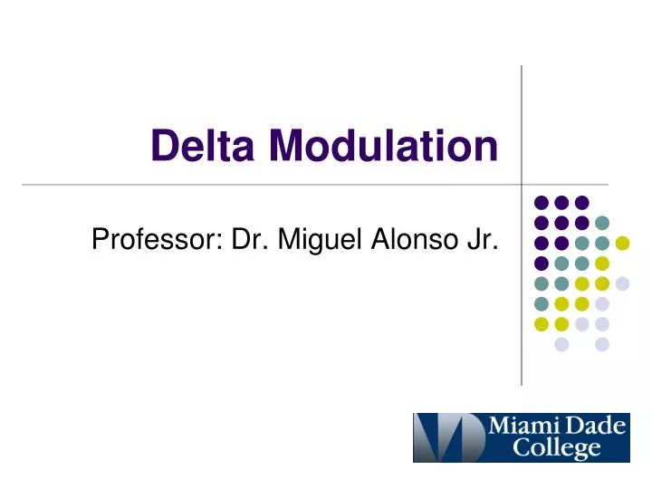 delta modulation