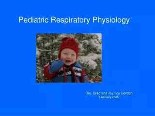 Pediatric Respiratory Physiology