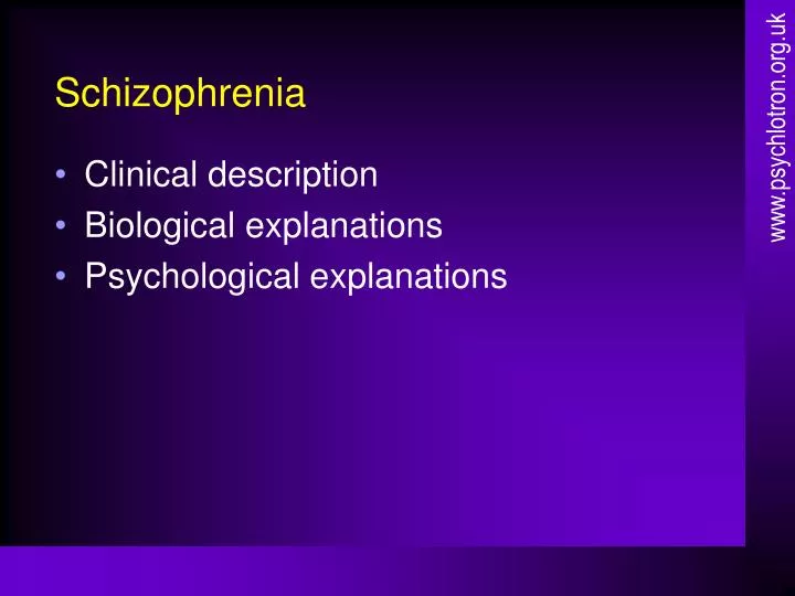 schizophrenia