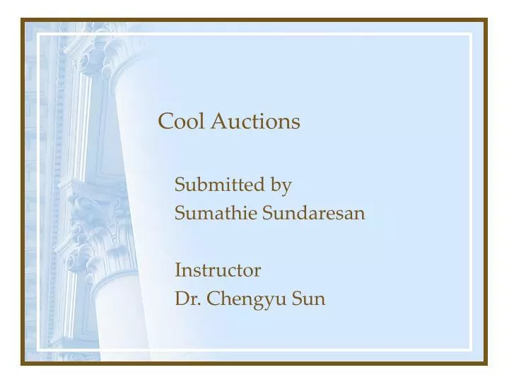 cool auctions