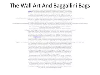 The Wall Art And Baggallini Bags