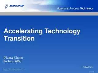 Accelerating Technology Transition