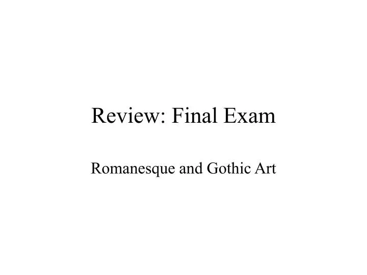review final exam