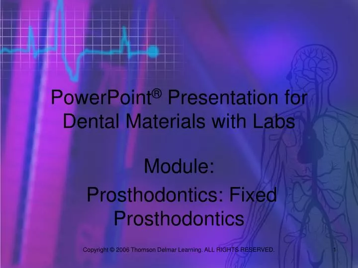 powerpoint presentation for dental materials with labs