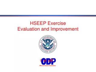 HSEEP Exercise Evaluation and Improvement
