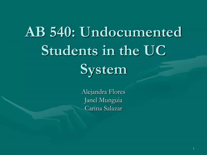 ab 540 undocumented students in the uc system