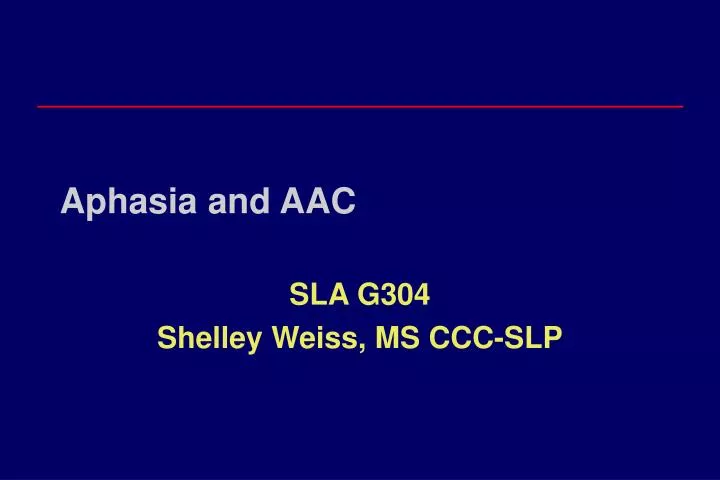 aphasia and aac