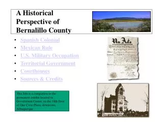A Historical Perspective of Bernalillo County