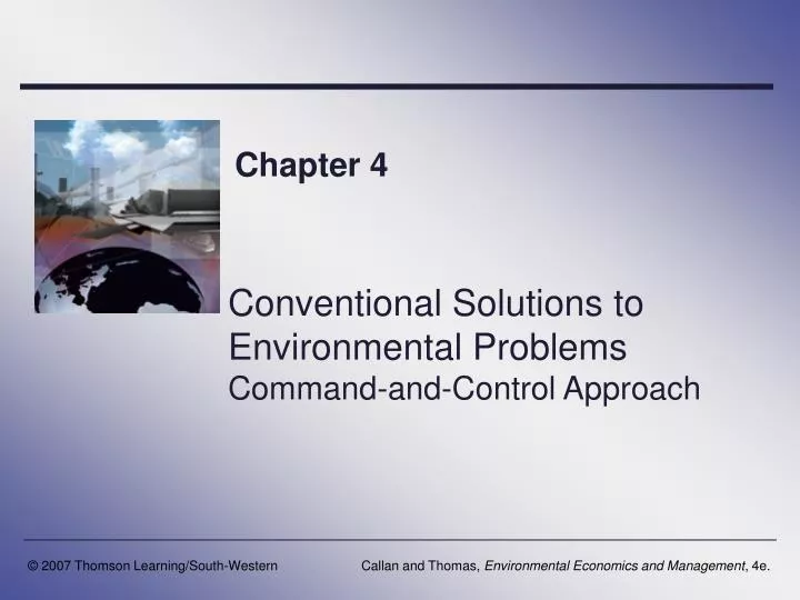 conventional solutions to environmental problems command and control approach