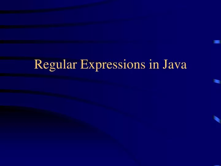 regular expressions in java