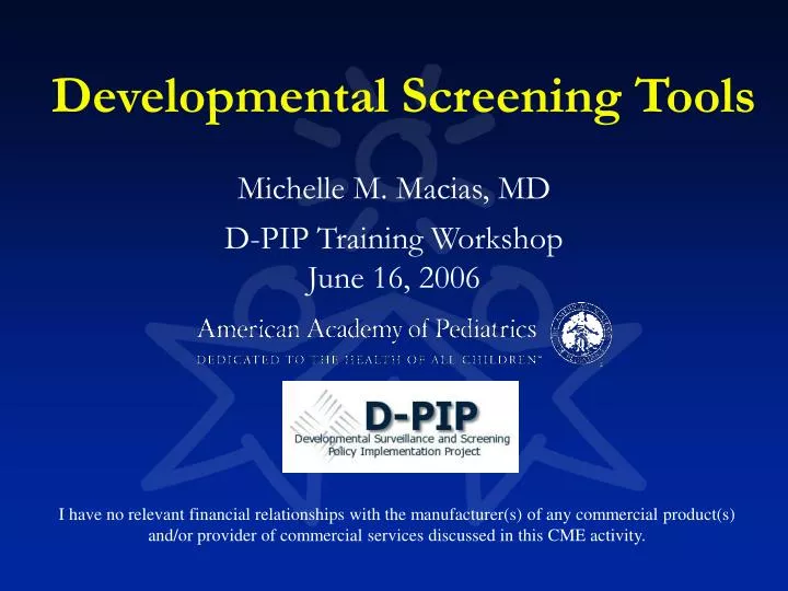 developmental screening tools