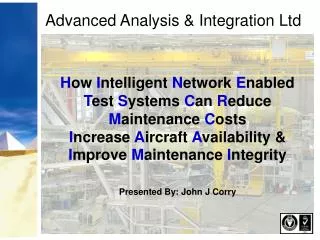 Advanced Analysis &amp; Integration Ltd