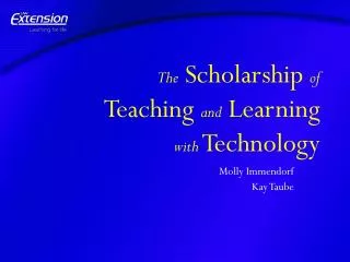 The Scholarship of Teaching and Learning with Technology